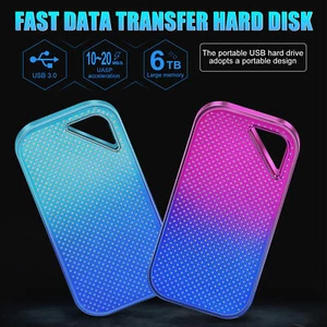 1/2/4/6/8/10/12TB Type-C External Hard Drive Durable Rapid Data Transfer Speed  - Afbeelding 1 van 38