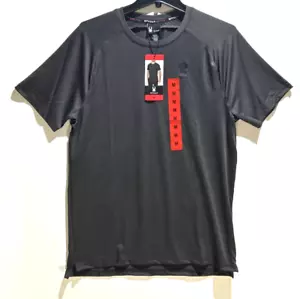 NWT Spyder Men's Active Short Sleeve Tee Moisture Wicking 4 Way Stretch Black M - Picture 1 of 7