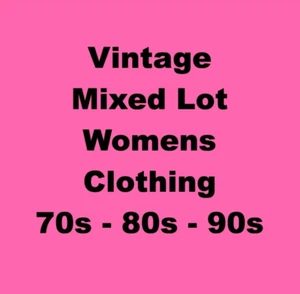 Vintage Mixed 10 lbs Lot of Women's 70s, 80s, 90s clothing Great for Reseller's - Picture 1 of 1