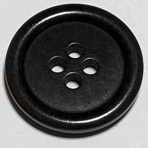 Botones Corozo negro de 4 agujeros de 20 mm o 15 mm - Imagen 1 de 3