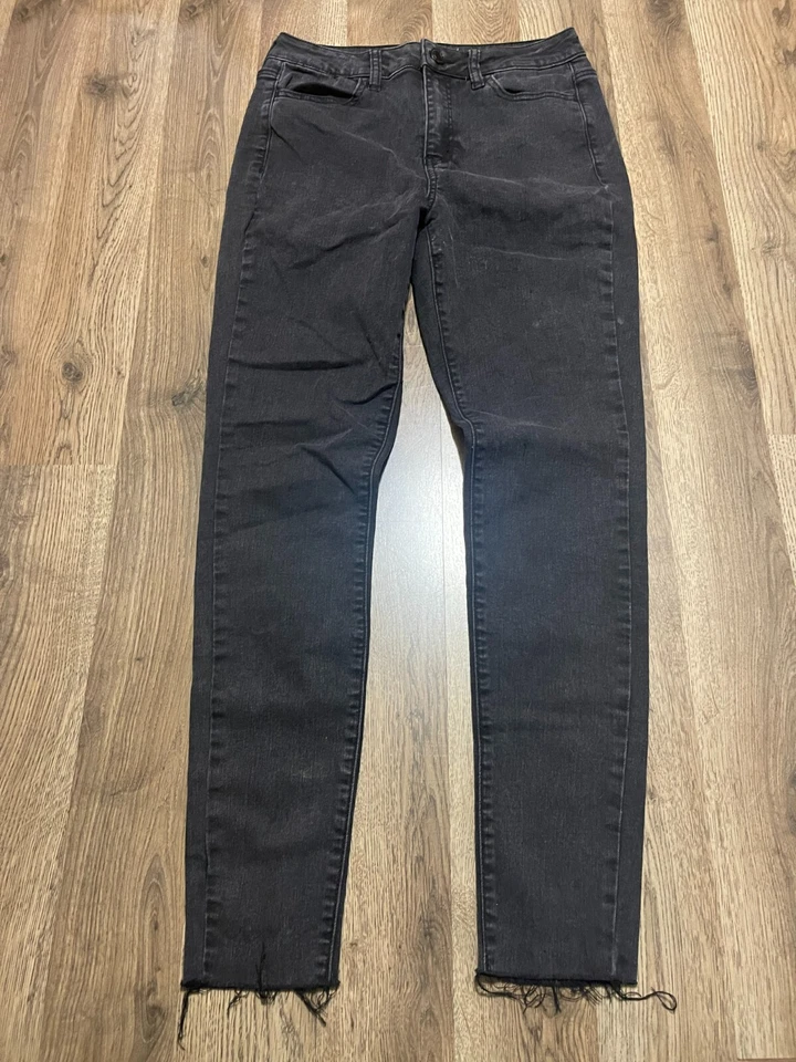 Pantalones de mezclilla SO, para mujer talla 9/29 W, negros, jegging de tiro alto definitivo Foto 1 de 4