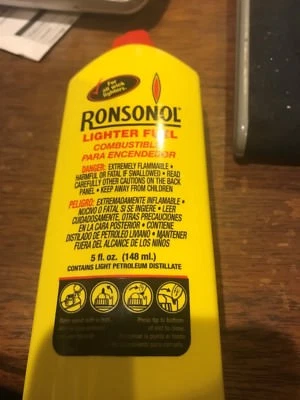 Ronsonol Best Lighter Fuel 5 OZ Bottle works with All Wick-Type Lighters  - Image 1 of 2