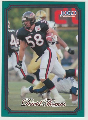 2002 Jogo CFL David Thomas Card #218 Ottawa Renegades Eastern Illinois - Image 1 of 2