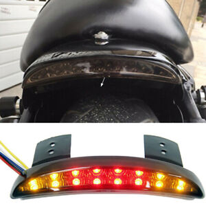Motorcycle Rear Fender Edge Brake Tail Light For Harley Softail Sportster XL1200
