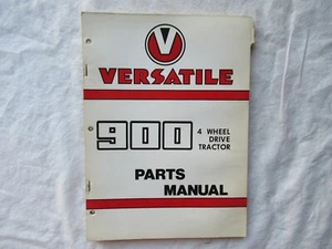 1973 Versatile 900 4 Wheel Drive Tractor Parts Manual Catalog Book Original - Picture 1 of 8