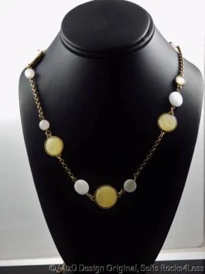 Collar Lia Sophia Spot On MoP, Cuarzo Rosa, Oro Mate 38-41" Foto 1 de 4