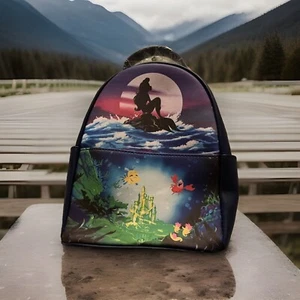 Loungefly Disney Die kleine Meerjungfrau Silhouette Mini Rucksack Neu mit Etikett - Bild 1 von 5