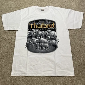 Thai Elephant Bangkok Tourist Thailand Herren Gr. L Large Joligolf T-Shirt Vintage - Bild 1 von 9