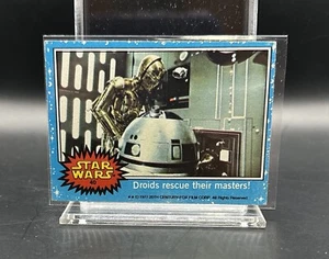 1977 Topps Star Wars #40 Droides Rescue Their Masters See-Threepio R2-D2 C-3PO - Imagen 1 de 2