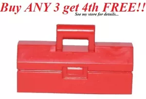 ☀️NEW Lego MINIFIGURE City Red TOOLBOX Car Mechanic Truck/Vehicle Tool Box - Picture 1 of 1