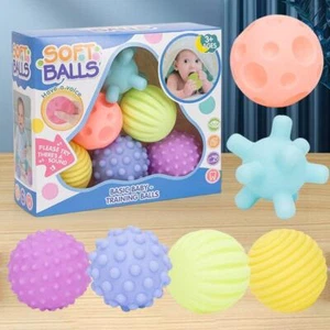 NEW My First Baby Multi Textured Sensory Soft Ball Set of 6 Balls Amazing - Picture 1 of 14