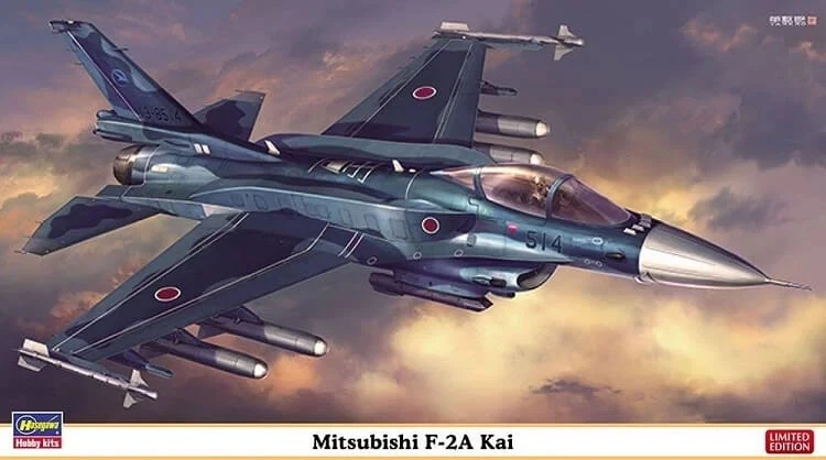 Hasegawa 02390 Mitsubishi F-2A Kai Kit Montaggio 1/72 - Immagine 1 di 1