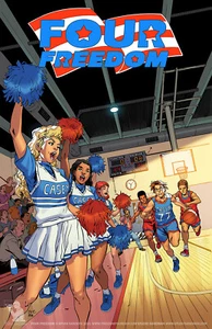 FOUR FREEDOM comic poster 11x17 steven cummings cheerleader basketball Kentucky - Picture 1 of 1