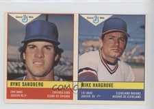 1985 General Mills Baseball Stickers Ryne Sandberg Mike Hargrove #RSMH HOF