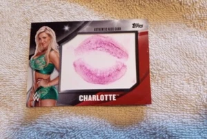 WWE Charlotte Authentic Kiss Card - Picture 1 of 2