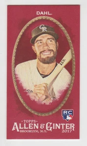 DAVID DAHL 2017 Topps Allen & Ginter X Mini Red Rookie Parallel #D /5 Rockies RC - Picture 1 of 1