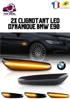 LED Clignotant dynamique Orange répétiteur pour BMW série 3 e90 expédition/24h - Photo 1/3