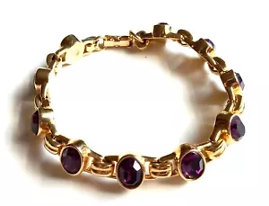 Authentic Swarovski Gold Crystal Bracelet - Picture 1 of 3