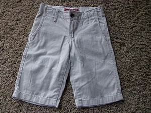ARIZONA JEAN company boy's sz 8 NWT chino cotton shorts classic stone color - Picture 1 of 3