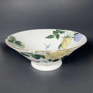 Portmeirion Ted Baker, Rosie Lee, Bone China Centerpiece Bowl - Floral Gold Rim - Picture 1 of 5