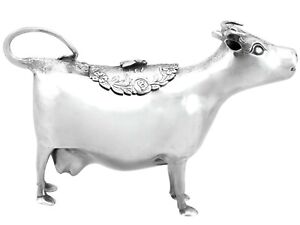 Antique George III Sterling Silver Cow Creamer