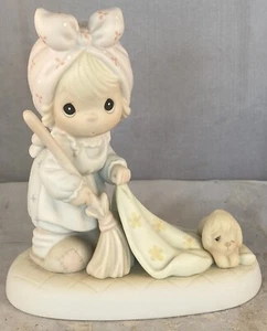 Precious Moments. Enesco. Sweep All Your Worries Away 521779 1989 - Picture 1 of 7