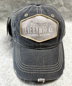 New w/Tags Travel Everywhere Tucson, Az Patch Ace Snapback Hat w/Distressed Brim - Picture 1 of 14