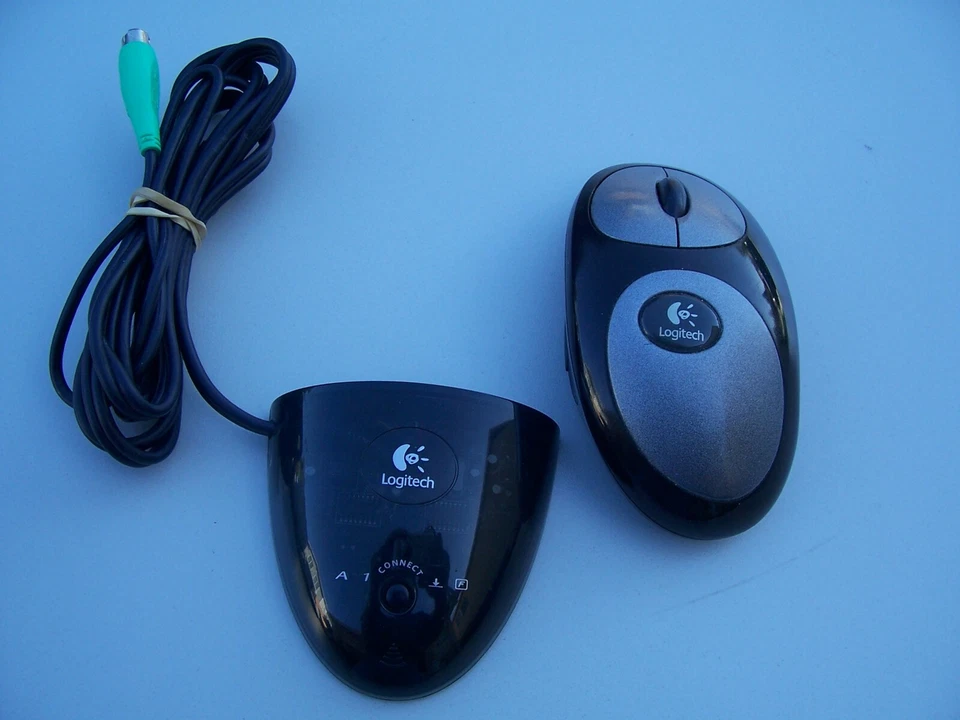 Logitech  M-RM63 Wireless Optical Mouse  & C-BG17 Dual Receiver - Image 1 of 1