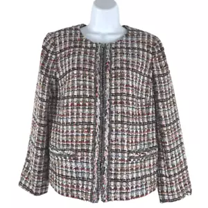 Talbots Tweed Blazer Jacket 12 Petite Metallic Multicolor Preppy NWT CJ-1969 - Picture 1 of 10