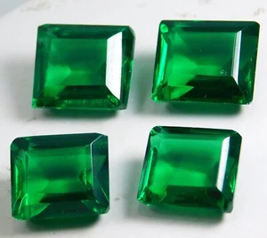 4 PCS LOT !! Intense Rich Green Natural 72 Ct Tsavorite Garnet Flawless Clarity - Picture 1 of 15