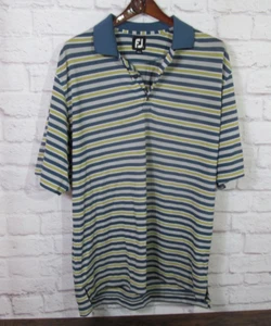 Footjoy shirt mens Large Short Sleeves Polo Striped - Picture 1 of 12
