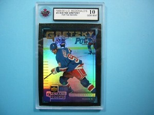 1999/00 UPPER DECK MCDONALD'S HOCKEY CARD #5 WAYNE GRETZKY KSA 10 GEM SHARP+ UD