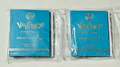 2 Versace Dylan Turquesa Para Mujer Eau De Toilette Perfume Spray Muestra Vial  Foto 1 de 4