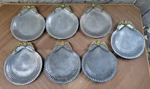 7 anciens plateaux de service en forme de coquille Arthur Court, rare de 1977 - Photo 1/8