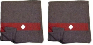 2x Schweizer Armee Decke Schlafdecke 200 x 150 cm Outdoor Camping Winter Herbst - Bild 1 von 2