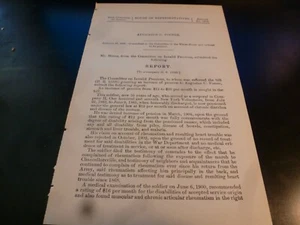 Government Report 1905 Augustus Foster Co H 107th New York Volunteers Civil War - Bild 1 von 1