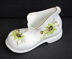 Zapato Zapatilla Royal Tara Bone China Galway Irlanda Tara Hall Bebé 4.5" Borde Dorado - Imagen 1 de 8