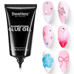 Beetles Rhinestone Glue for Nails, Gel Nail Glue for Nail Charms Decoration Supe - Picture 1 of 12