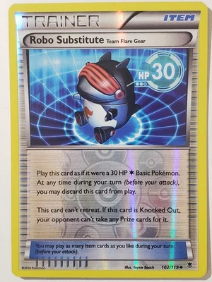 REVERSE HOLO Robo Substitute 102/119 VLP - XY Phantom Forces Pokemon Card - Image 1 of 3