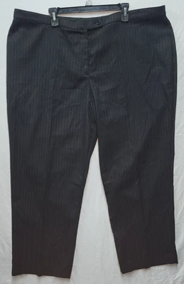 Calça feminina Kim Rogers Signature tamanho 22W listra preta excelente Estado!! - Imagem 1 de 4