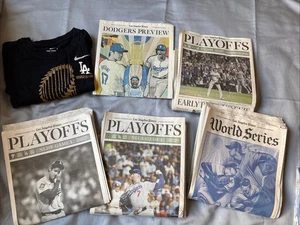 2025 Los Angeles Times Dodgers World Series und Play Off Run Komplettsatz - Bild 1 von 23