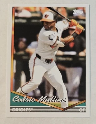 CEDRIC MULLINS 2024 Topps Archives #267 Orioles All-Star 1994 Topps - Image 1 of 3