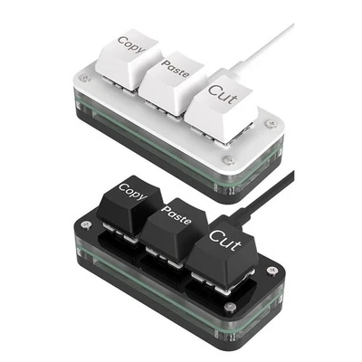 Easily Customizable Mini 3 Key Keyboard Perfect for Any User Environment - Image 1 of 3