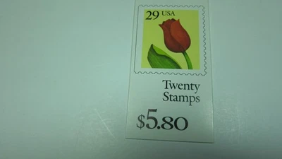U.S. 1991 Tulip Stamp Booklet. Scott # BK185 (20 of Scott # 2527) ( 29 cent) - Image 1 of 2