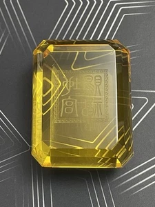 WOFS Feng Shui Earth Seal Crystal Prism Chinese Culture - Picture 1 of 12