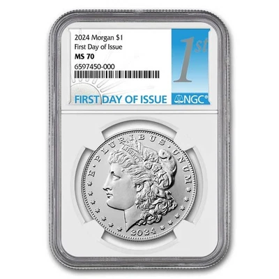 2024 Silver Morgan Dollar MS-70 NGC (First Day of Issue) - Image 1 of 3