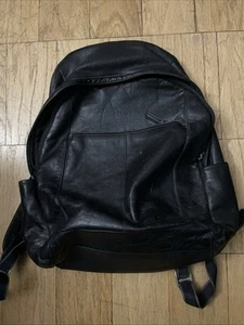 Mochila de cuero COACH Heritage Web F70747 bolso de día negro - Imagen 1 de 13