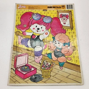 Mattel Golden Poochie 1983 Vintage Dog Frame Tray Puzzle Toy 4537 - Picture 1 of 3