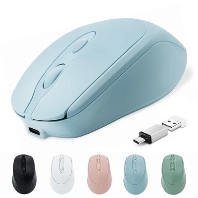 Bluetooth Wireless Mouse USBC for Mac Book Pro/Laptop/Computer Silent Recharg... - Image 1 of 4