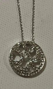 Nuevo collar colgante de cristal tono plata Eliot Danori - Imagen 1 de 4